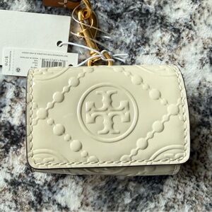 Tory Burch Ivory earbud case
